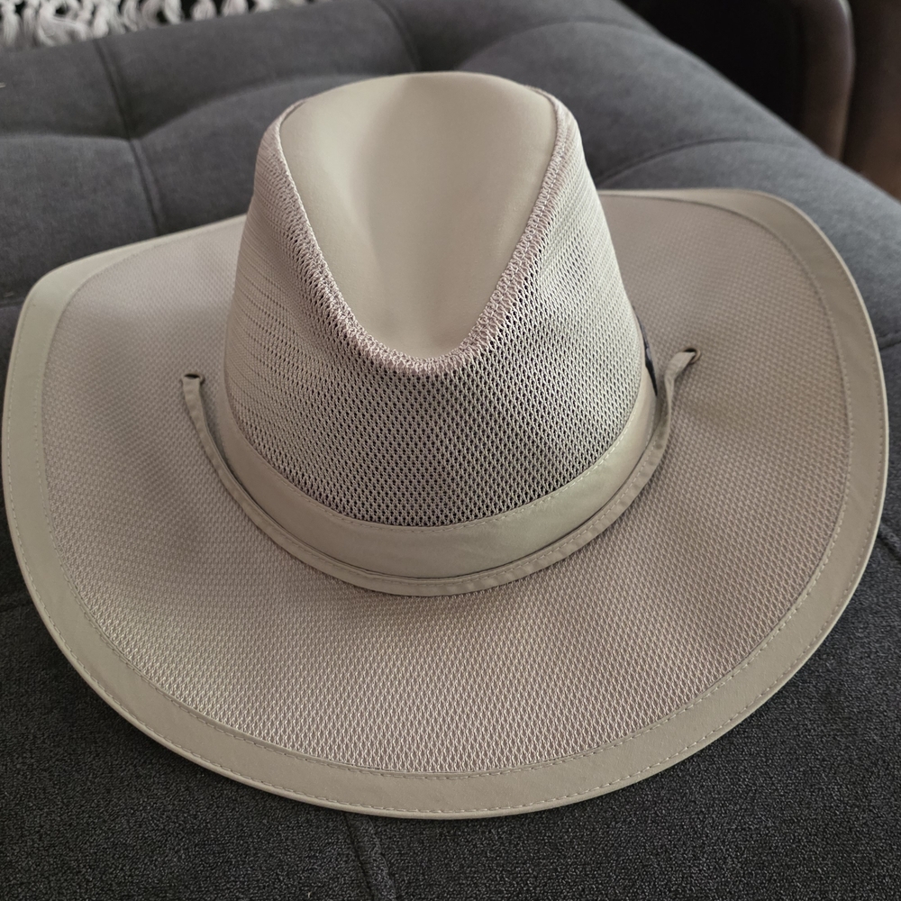 Men's Khaki Mesh Sun Hat 50 +